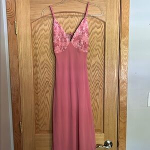 Pink Lace Slip Dress